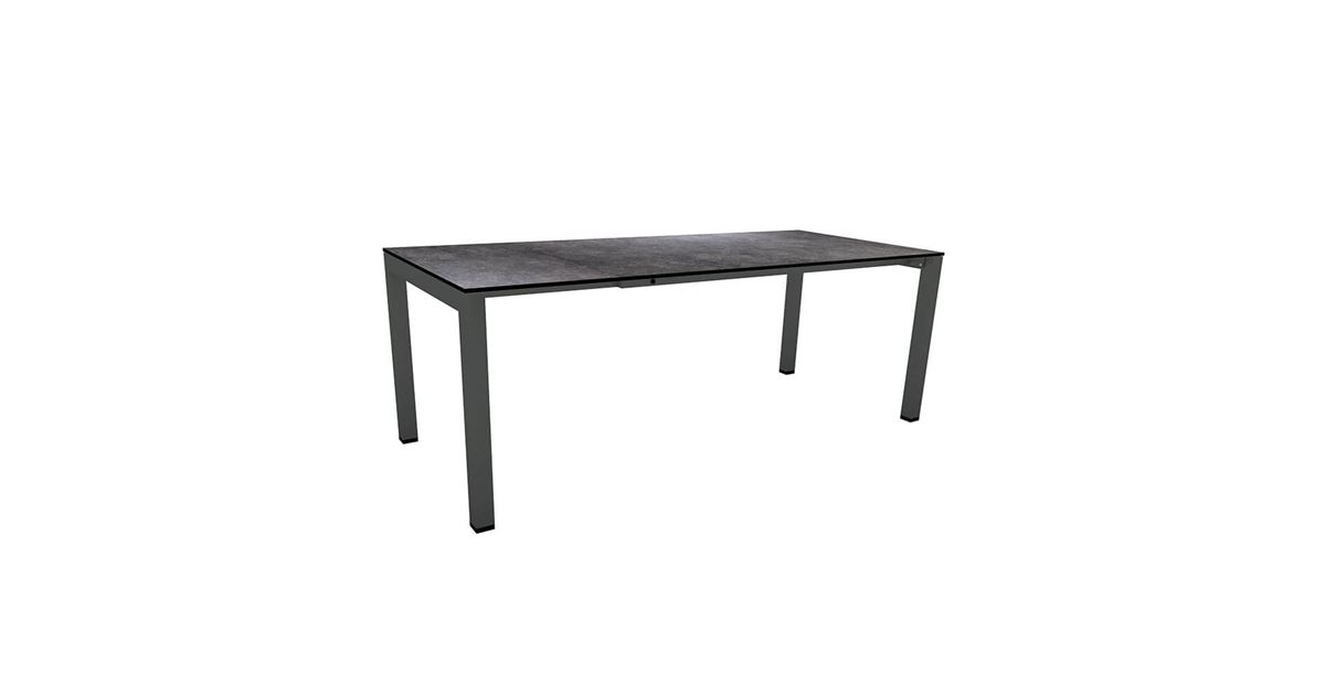 Stern Ausziehtisch 160/210x90cm Select Alu, mit Tischplatte Silverstar