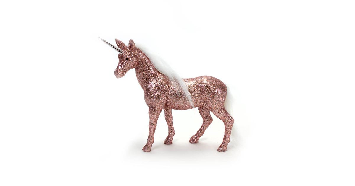 Werner Voß Glimmer-Einhorn, rosa groß - Mauk Gartenwelt