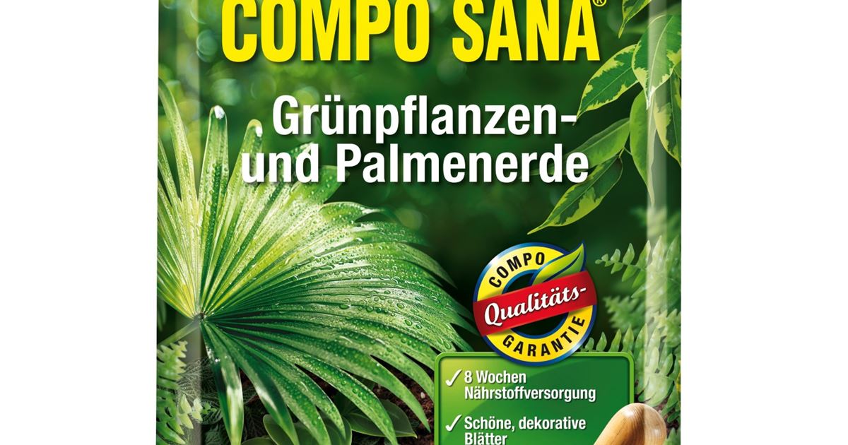 Compo Sana Grünpflanzen- und Palmenerde 5L - Mauk Gartenwelt