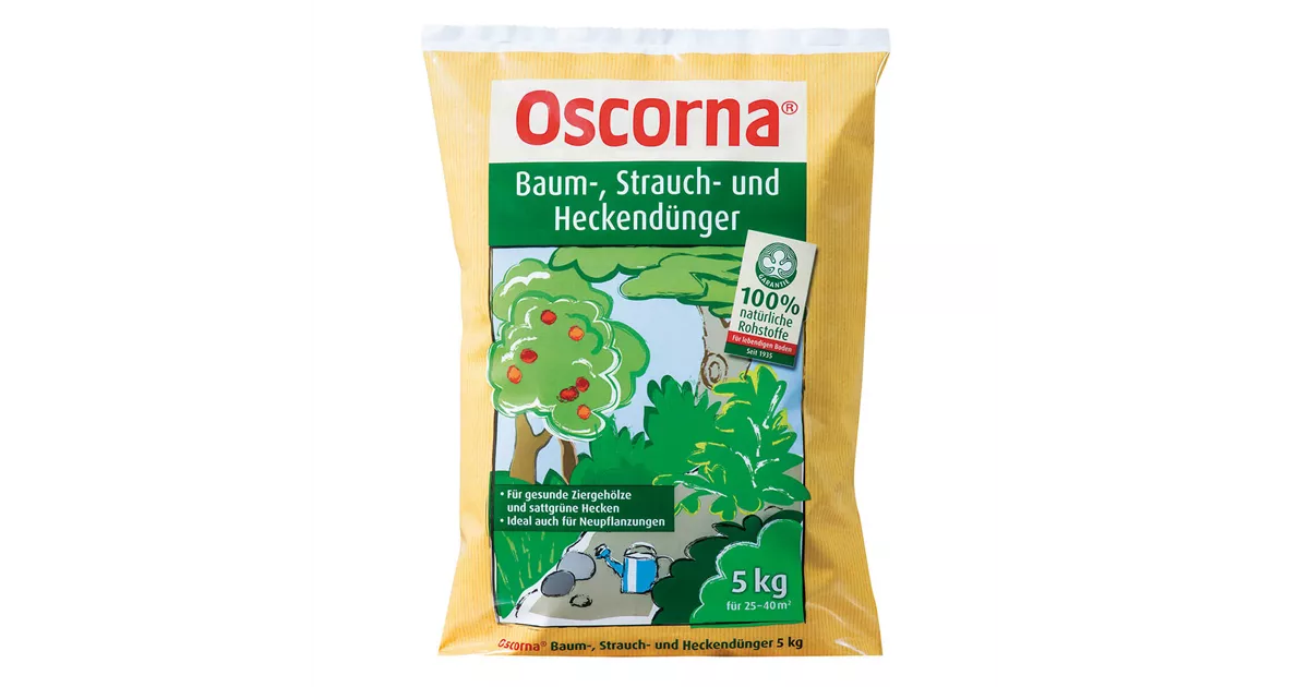Oscorna Organischer Baum, Strauch und Heckendünger 5 kg Mauk Gartenwelt