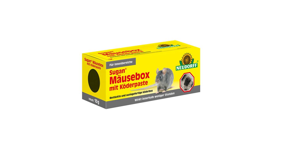 Neudorff Sugan Mäusebox mit Köderpaste 1 Stück - Mauk Gartenwelt