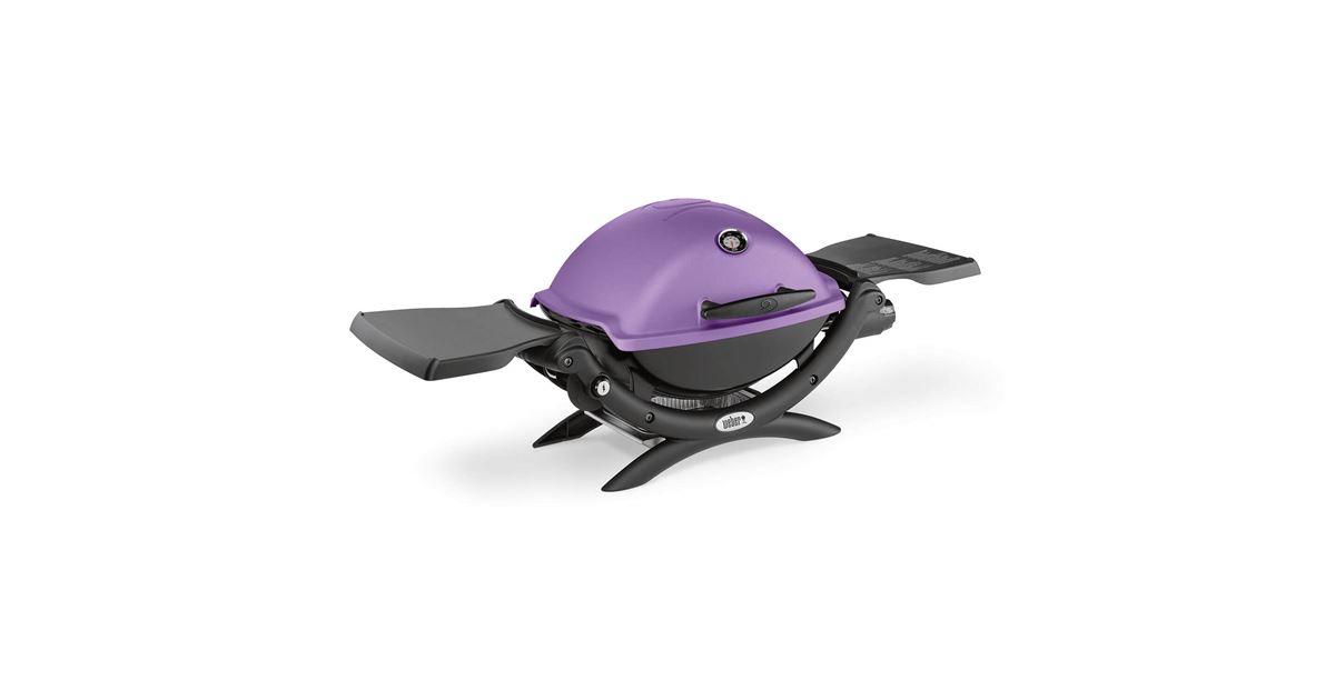 Weber Gasgrill Q 1200 mit elektrischer Zündung - Lila - Mauk Gartenwelt