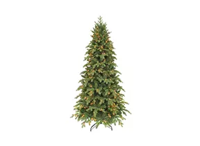 Künstlich 155 cm - Sherwood Weihnachtsbaum LED Slim gruen
