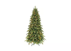 Künstlich 185 cm - Sherwood Weihnachtsbaum LED Slim grün