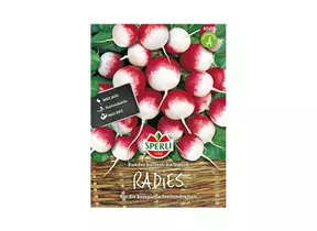 Samen Sperli - Radies Rundes rot-weiß