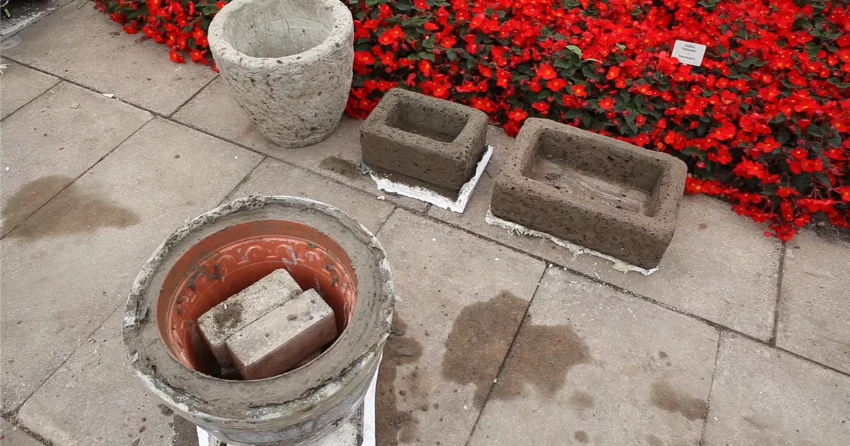  - Blumengefäße - Herstellen aus Beton