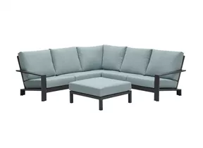 Garden Impressions - Lincoln Loungeset 4-tlg. carbon black mintgrau