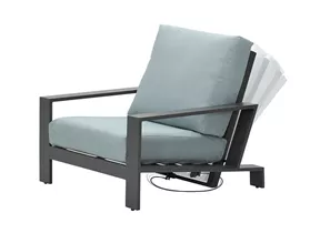 Garden Impressions - Lincoln verstellbarer Sessel carbon black mintgrau