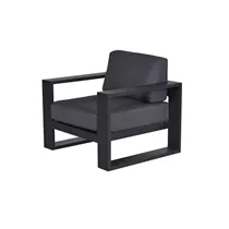 Garden Impressions - Cube Lounge Sessel, carbon black/reflex black