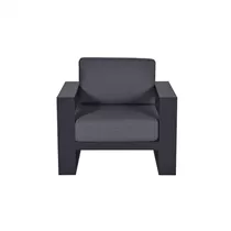 Garden Impressions - Cube Lounge Sessel, carbon black/reflex black