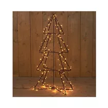 LED 3D Weihnachtsbaum - 190Led / 117 cm 190Led warmweiß