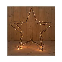 LED 3D Stern - 190Led / 117 cm warmweiß