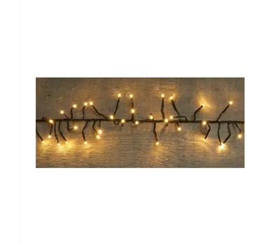 LED Lichterkette - 3-3,5M Treecluster 1920L / 25M warmweiß für innen & außen