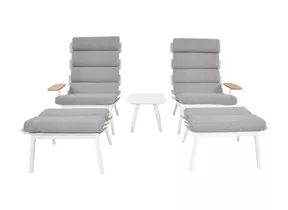 Lesli Living - Sonnenliegen Duoset Ventus White Lesli Living - Sonnenliegen Duoset Ventus White