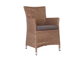 Stern - Sessel Sortino Geflecht zimt mit Kissen rehbraun Stern - Sessel Sortino Geflecht zimt mit Kissen rehbraun