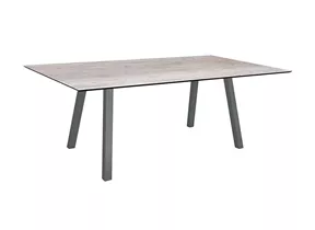 Stern - Tisch 180x100cm Interno Aluminium anthrazit Smoky