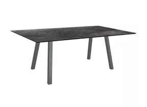 Stern - Tisch 180x100 cm Interno Aluminium anthrazit Dark Marble