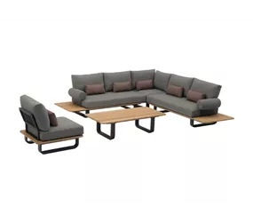 Zebra - Loungegruppe PARK 4-tlg. Zebra - Loungegruppe PARK 4-tlg.