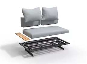 4 Seasons Outdoor - Loungesofa 2-Sitzer Modul "Endles"