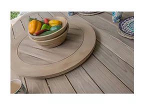 4 Seasons Outdoor - Louvre Dining Tisch Teak D 160 cm