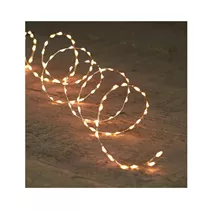 LED Lichterkette - B.O.T. Silberdraht 132Led / 2M warmweiß