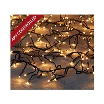 LED Lichterkette - App 1,6-1,9M Treecluster 10M / 768Led classic warm für Innen & Außen