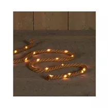 LED Lichterkette - B.O. Jute Kupferdraht classic warm