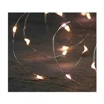 LED Lichterkette - B.O. Led Indoor Silberdraht 100L/5M warmweiß mit Timer