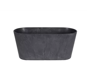 Artstone - Balkonkasten Claire D38x16 H17 - Schwarz Artstone - Balkonkasten Claire D38x16 H17 - Schwarz