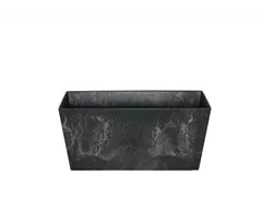 Artstone - Balkonkasten Ella D37x17 H17 - Schwarz Artstone - Balkonkasten Ella D37x17 H17 - Schwarz