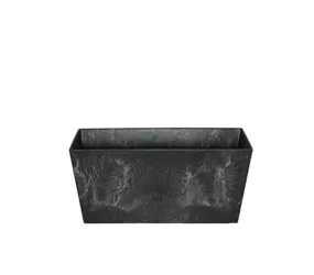 Artstone - Balkonkasten Ella D37x17 H17 - Schwarz Artstone - Balkonkasten Ella D37x17 H17 - Schwarz