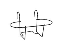 Artstone - Balkonkastenhalter Amy oval, schwarz Artstone - Balkonkastenhalter Amy oval, schwarz