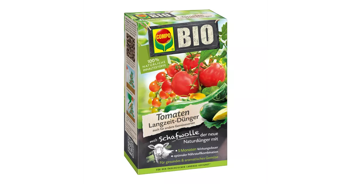 Compo Bio Tomatendnger mit Schafwolle 750 g - Mauk Gartenwelt