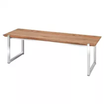 Zebra - Bank Quadux 140x45 - Edelstahl gebürstet