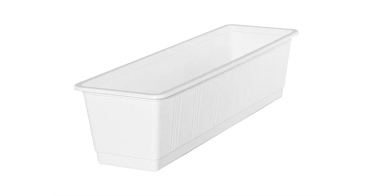 Blumenkasten Standard Kunststoff Wei, Geli