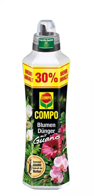 Compo Blumendünger mit Guano 1,3L