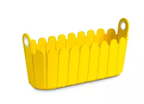 Emsa Landhaus - Blumenkasten Jardiniere 39 x 15 - Gelb