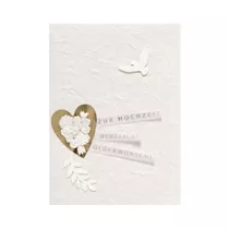 Räder - Blütenhochzeitskarte Taube