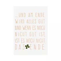 Räder - Blütenkarte Und am Ende wird alles gut