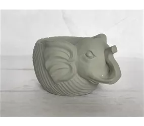 Zementtopf - "Elefant", grau,19x14x10,5 cm Zementtopf - "Elefant", grau,19x14x10,5 cm