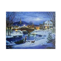 LED Indoor Canvas - Brücke 30X40 cm 3L