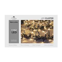 LED Lichterkette - Cluster 1152L / 6,9M warmweiß für innen & außen LED Lichterkette - Cluster 1152L / 6,9M warmweiß für innen & außen