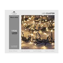 LED Lichterkette - Cluster 1920L / 11,5M warmweiß für innen & außen