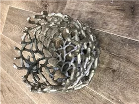 silber, 22x25x20cm - Korb "Äste"