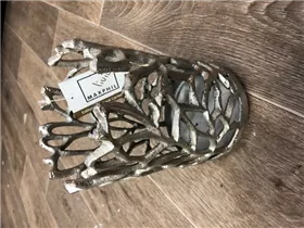 silber,14x20 cm - Kerzenhalter "Äste"