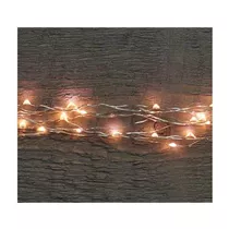 LED Lichterkette - Cascade Silberdraht 200L/10X2M warmweiß