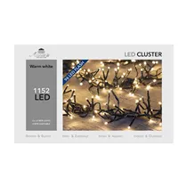 LED Lichterkette - Cluster Flash 1152L / 6,9M warmweiß für innen & außen LED Lichterkette - Cluster Flash 1152L / 6,9M warmweiß für innen & außen