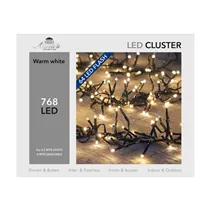 LED Lichterkette - Cluster Flash 768L / 4,5M warmweiß für innen & außen LED Lichterkette - Cluster Flash 768L / 4,5M warmweiß für innen & außen