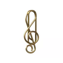 Räder - Büroklammern Notenschlüssel