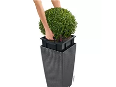 Lechuza Blumentopf - Cubico Cottage 30 Komplettset - Granit Lechuza Blumentopf - Cubico Cottage 30 Komplettset - Granit